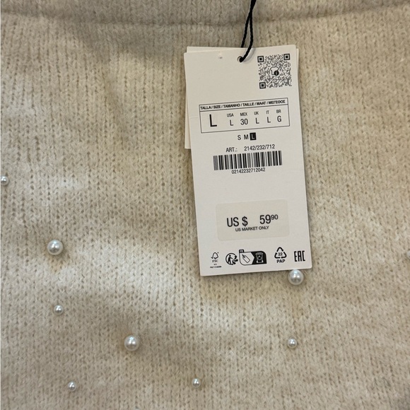 Zara Pearl Knit Skirt - Picture 2 of 3